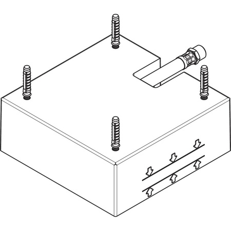 Скрытая часть для верхнего душа Hansgrohe Raindance Air 26471180