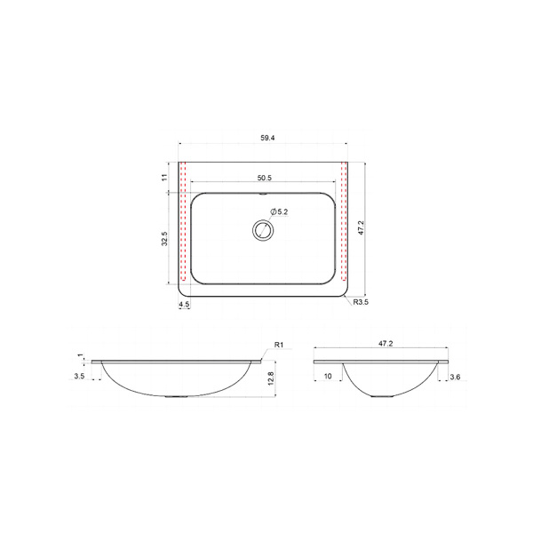 Раковина Vincea VCB-2VP600W