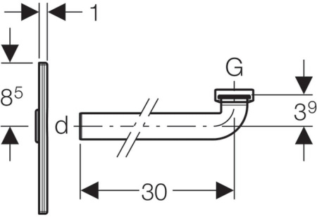 Сифон для раковины Geberit 115.416.11.1