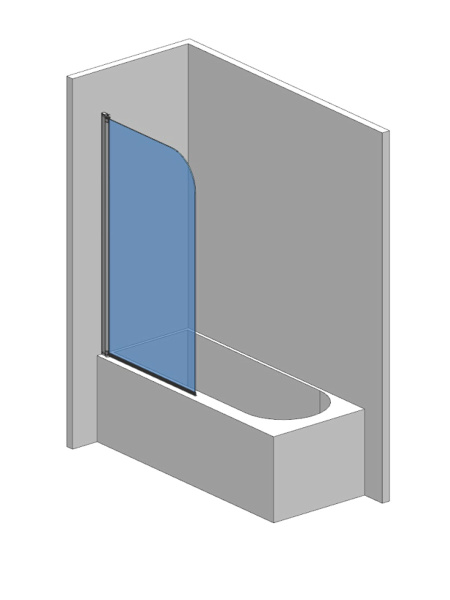 Шторка на ванну AQUAme AQM2851