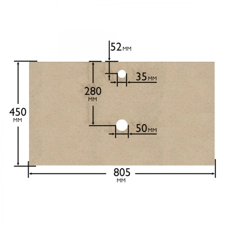 Столешница под раковину СанТа 80 900150