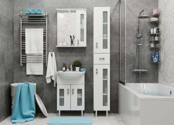 Зеркало-шкаф c подсветкой Onika Кристалл 58 (58x71,2) 205818