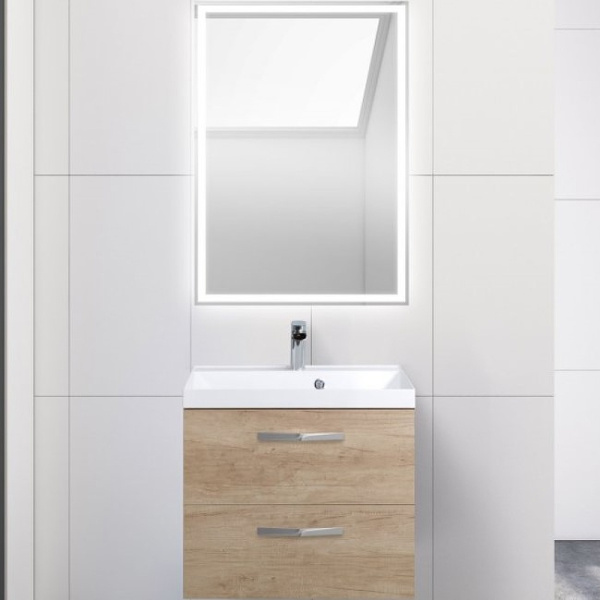 База под раковину подвесная BelBagno AURORA-600-2C-SO-RNN Rovere Nebrasca Nature