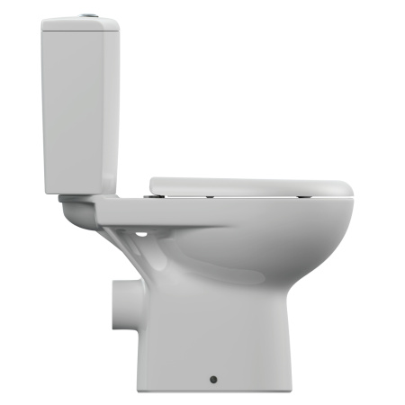 Унитаз напольный безободковый Cersanit NATURE Clean On 011 3/5 DPL EO S-KO-NTR011-3/5-COn-DL-w