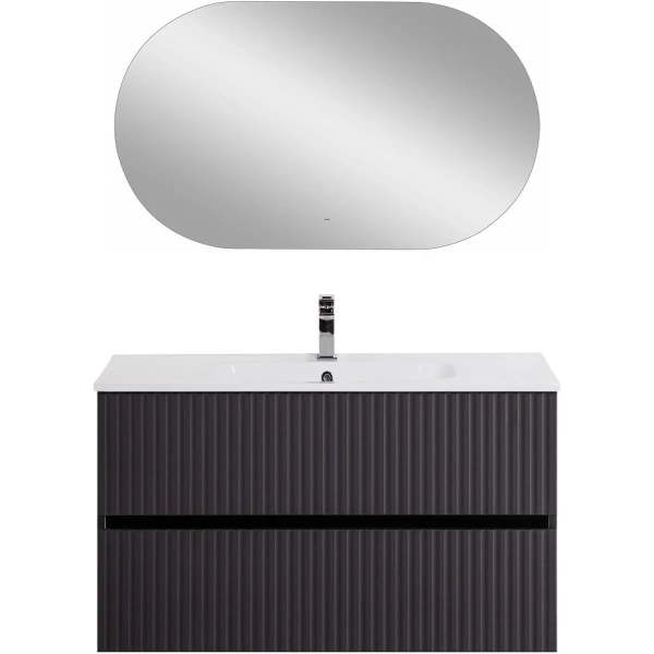 База под раковину Art&Max Torino AM-TORINO-1000-2C-SO-GF-P Графит