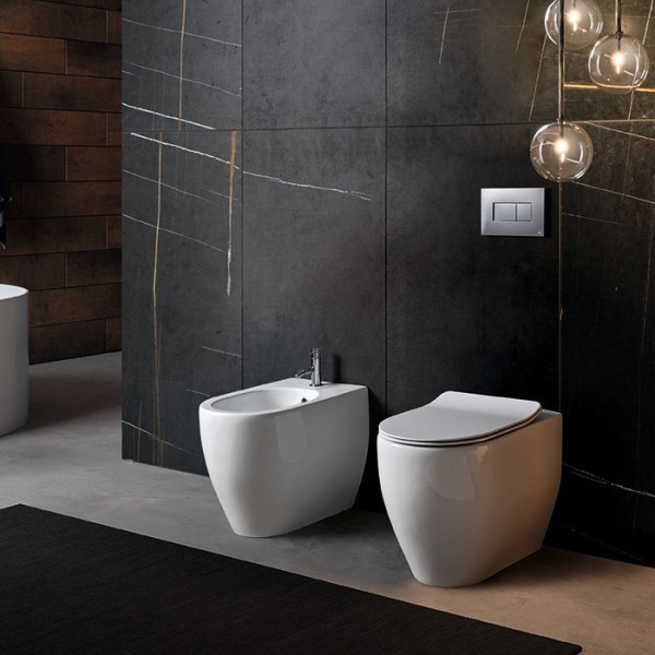 Биде напольное Kerasan Flo 312601 белый