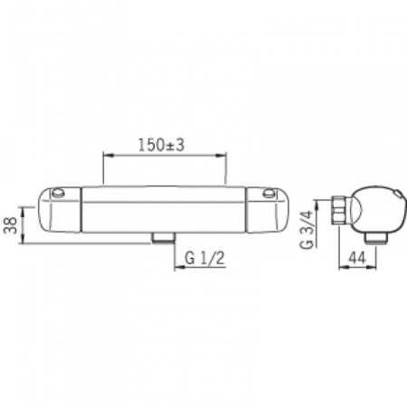 Смеситель для душа Oras Optima 7160
