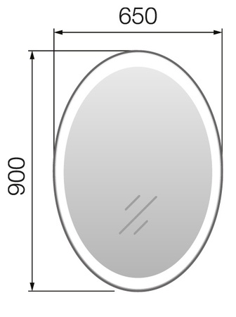 Зеркало (65х90)  Marka One Art 65  У26290