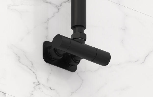 Вентиль Сунержа угловой EU50 (1 х G 1/2" НР х G 3/4" НГ) 31-1425-1234 черный мат