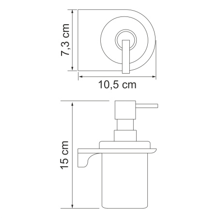 Дозатор для жидкого мыла  WasserKRAFT Kammel K-8399WHITE
