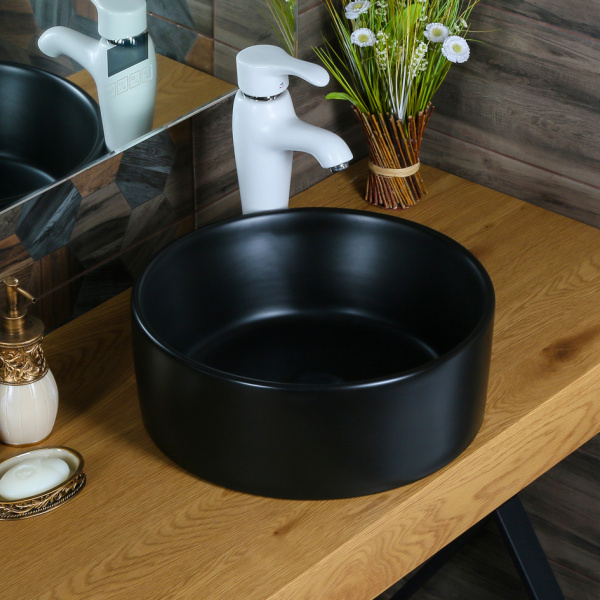 Раковина Jorno Melana MLN-7078АBM (черная матовая)