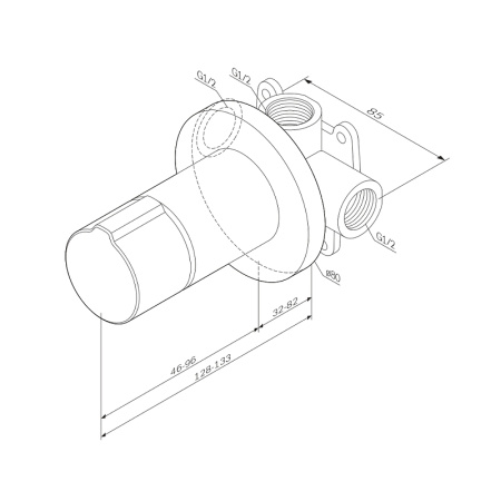 Смеситель для душа AM.PM X-Joy TouchReel F85A65722