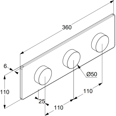 Встраиваемый термостат для душа Kludi-Tronic Pushtronic 3830053-00