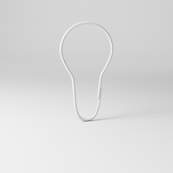 Набор колец  для шторы в ванную комнату Iddis, белый (RINMWT0i15)