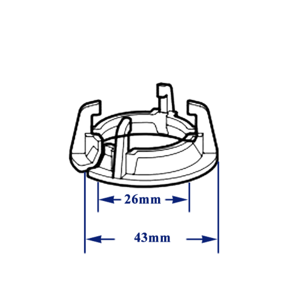 Кольцо подъемного устройства Geberit для сливного клапана, двойной смыв: Альпийский белый  880.328.11.1