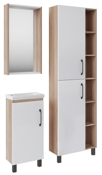 Зеркальный шкаф (43х82)   ASB-Mebel  Адель 40 9781