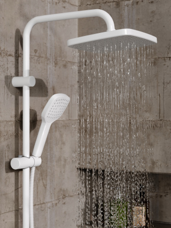 Душевая система Orange Lutz M04-944w смеситель с изливом, белый