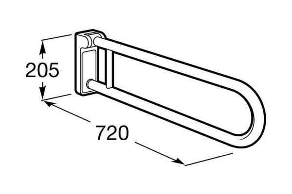 Откидной поручень Roca Hotels 816400001