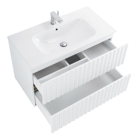 База под раковину Art&Max Еlegant AM-ELEGANT-900-2C-SO-BM-LED Белый матовый