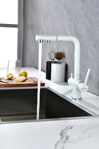 Смеситель для кухни с подключением к фильтру  Paulmark Serpentine Se213222-431
