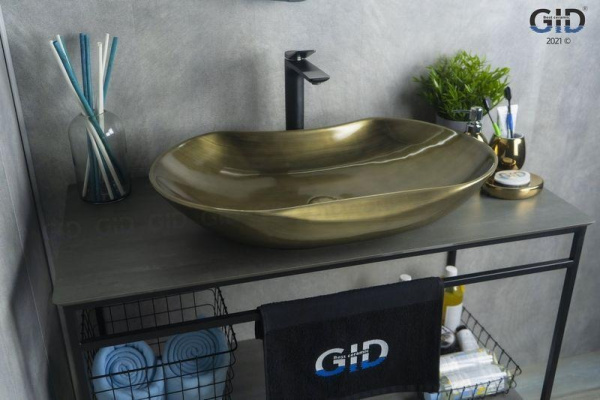 Раковина накладная (66,5х41) Gid Nc9175b