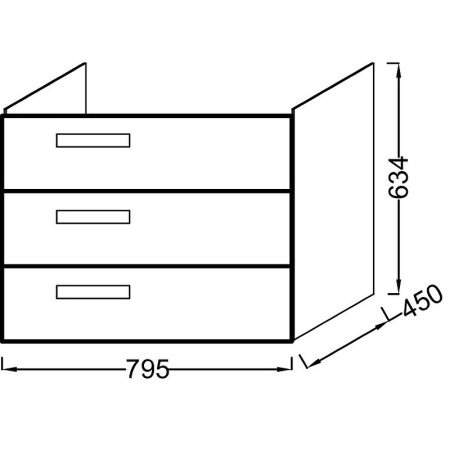 Тумба под раковину Jacob Delafon Rythmik EB1309-E70