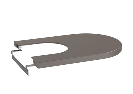 Крышка для биде Roca Inspira Round Supralit, Soft Close, кофейный 80652266B