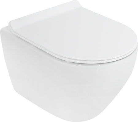 Унитаз подвесной безободковый CEZARES STYLUS CZR-513-TH-R/CZR-076-SC микролифт