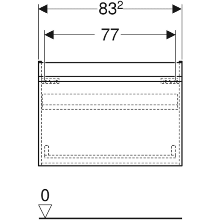 Тумба под раковинуGeberit Renova Plan 501.910.JK.1