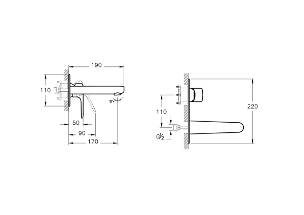 Смеситель для раковины Vitra Root Round A4272134EXP