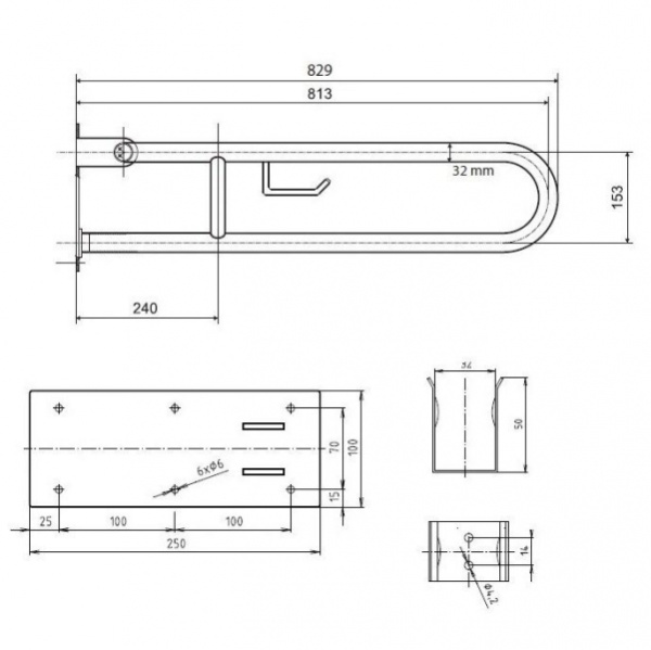 Поручень Bemeta HELP 301102281