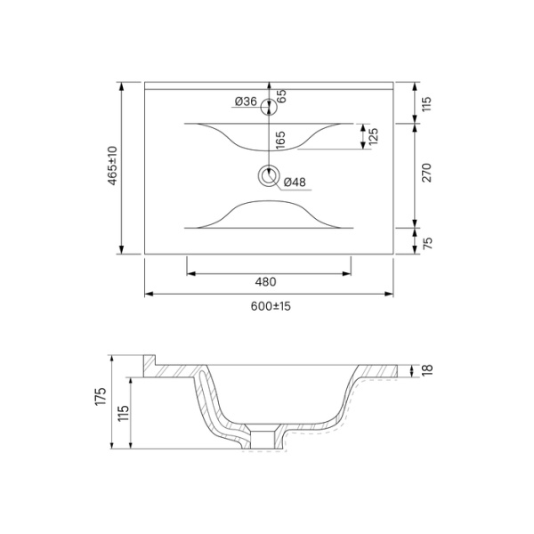 Тумба с раковиной Iddis  Cloud белая,  60 см (CLO60WFi95K)