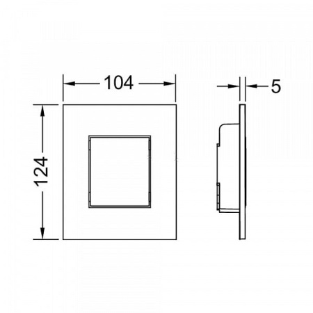 Панель смыва писсуара Now TECE 9242405
