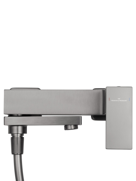 Смеситель для ванны с душем WONZON & WOGHAND CUBE, темный графит WW-88639016-BGM