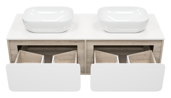 Тумба под раковину Misty Дубль 150  П-Дуб-09150-372Я