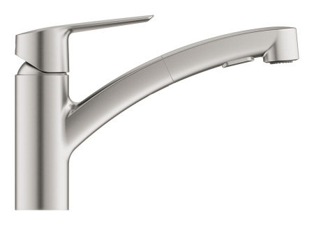 Смеситель для кухни с выдвижным изливом Grohe Start 30531 DC1 (30531DC1) суперсталь