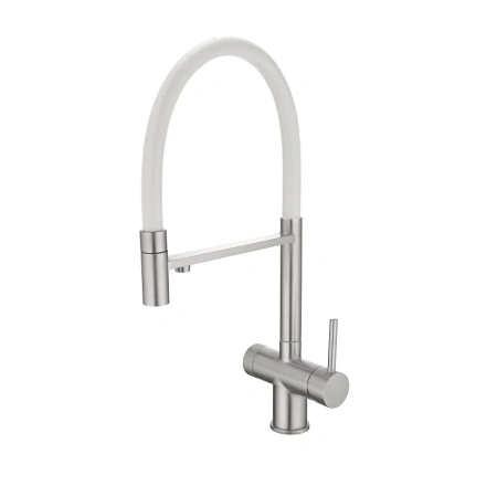 Смеситель для кухни EMAR ЕС - 7024WHT Satin