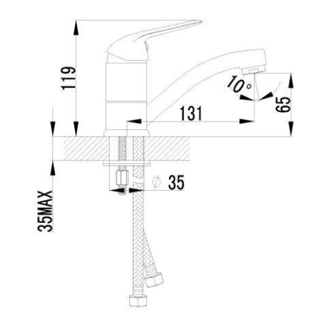Смеситель для раковины Lemark Plus Advance (LM1207C)