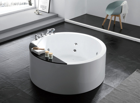 Акриловая ванна (150х150) Gemy G9230 K с гидромассажем, универсальная