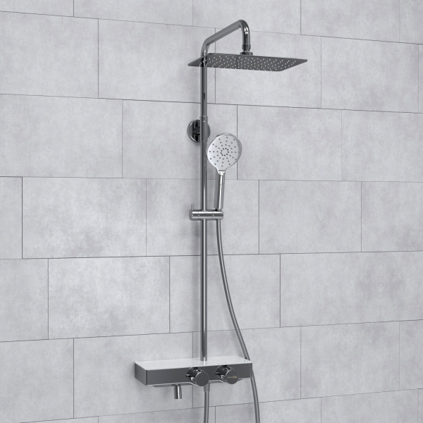 Душевая система WasserKRAFT A113.069.127.CH Thermo 