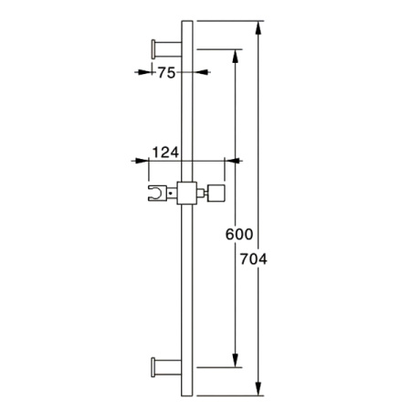 Стойка для душа Ganzer (синий) GZ8628