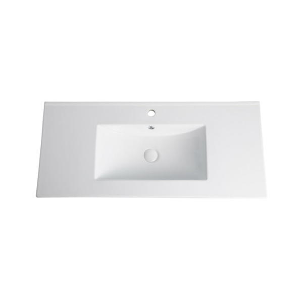 Тумба подвесная с раковиной Orange Line Li-100Tub+Ra черный матовый