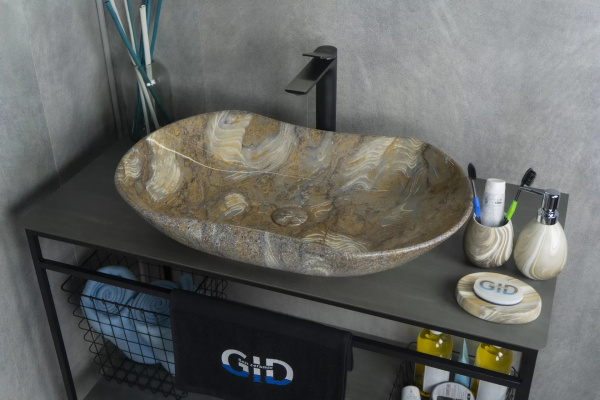 Раковина накладная (66,5х41) Gid Mnc503