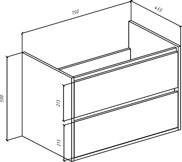 Тумба под раковину Bellezza Лоренцо 80 4639113270015