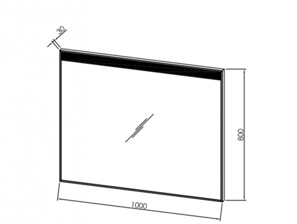 Зеркало Kolpa-San GLORIA OGG 100 BLС