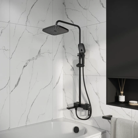 Душевая система Grossman Pragma 500.K35.03.210 черный матовый