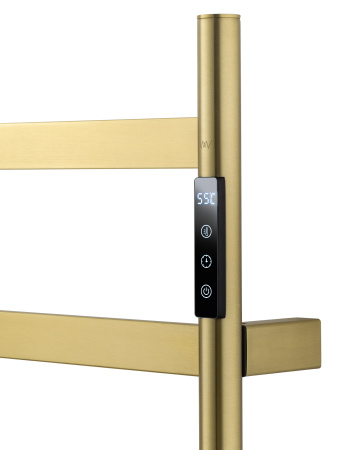 Полотенцесушитель электрический WONZON & WOGHAND ESSEN, брашированное золото WW-A405-BG
