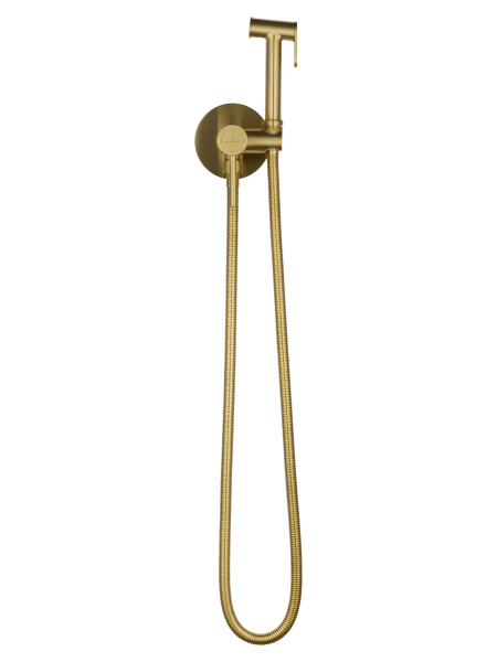 Смеситель с гигиеническим душем встраиваемый WONZON & WOGHAND STICK, брашированное золото WW- 88829902-BG Смеситель с гигиеническим душем встраиваемый WONZON & WOGHAND STICK, брашированное золото WW- 88829902-BG