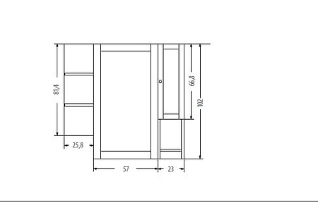 Зеркало EBAN Style FCRST060-PG