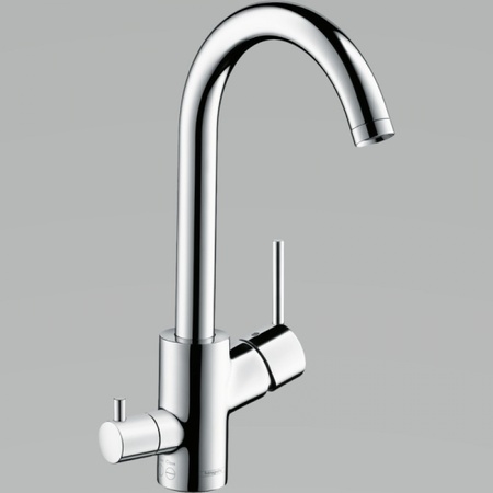 Кухонный смеситель с запорным вентилем Hansgrohe M52 73866000